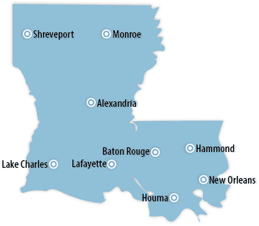 Cities in Louisiana