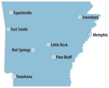 Cities in Arkansas