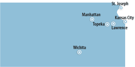 Cities in Kansas