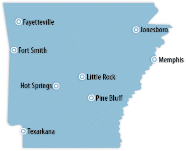 Arkansas Map - Brazos Manufacturing